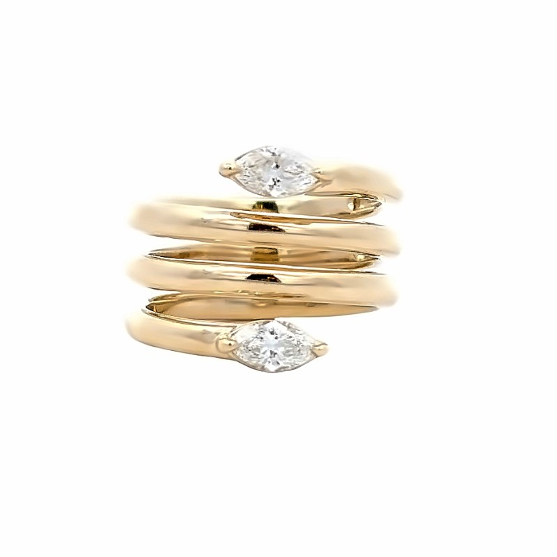 Marquise Diamond Wrap Ring