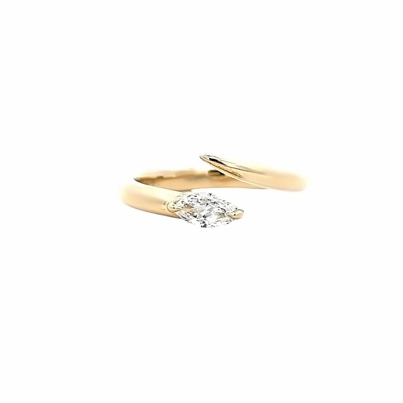 Marquise Diamond Wrap Ring