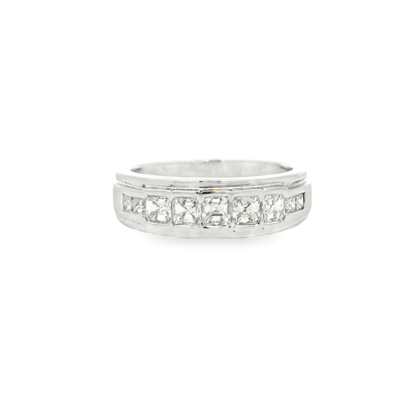 9 Princess Cut Diamond Band