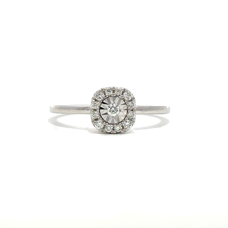 Diamond Cluster Ring