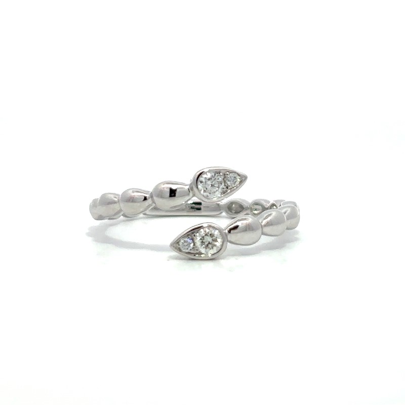 Diamond Bypass Ring