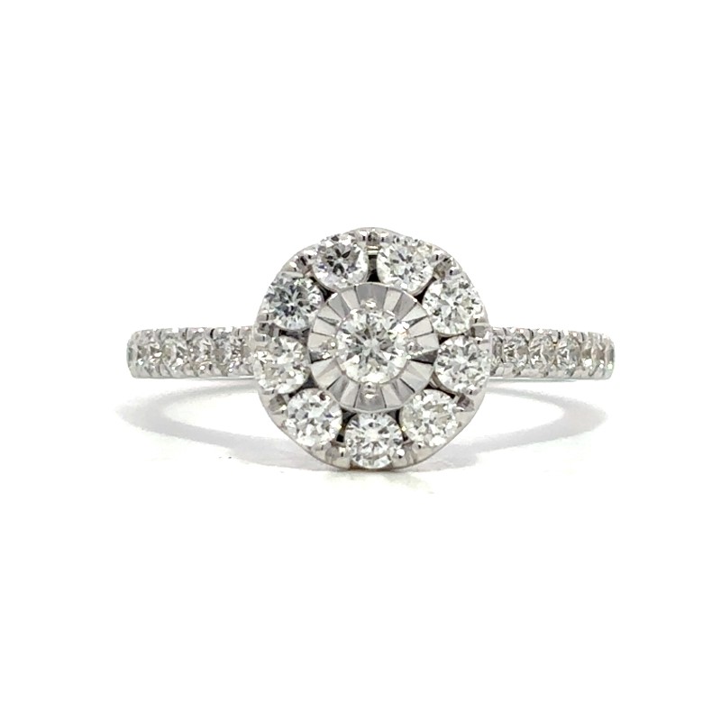 Diamond Cluster Ring