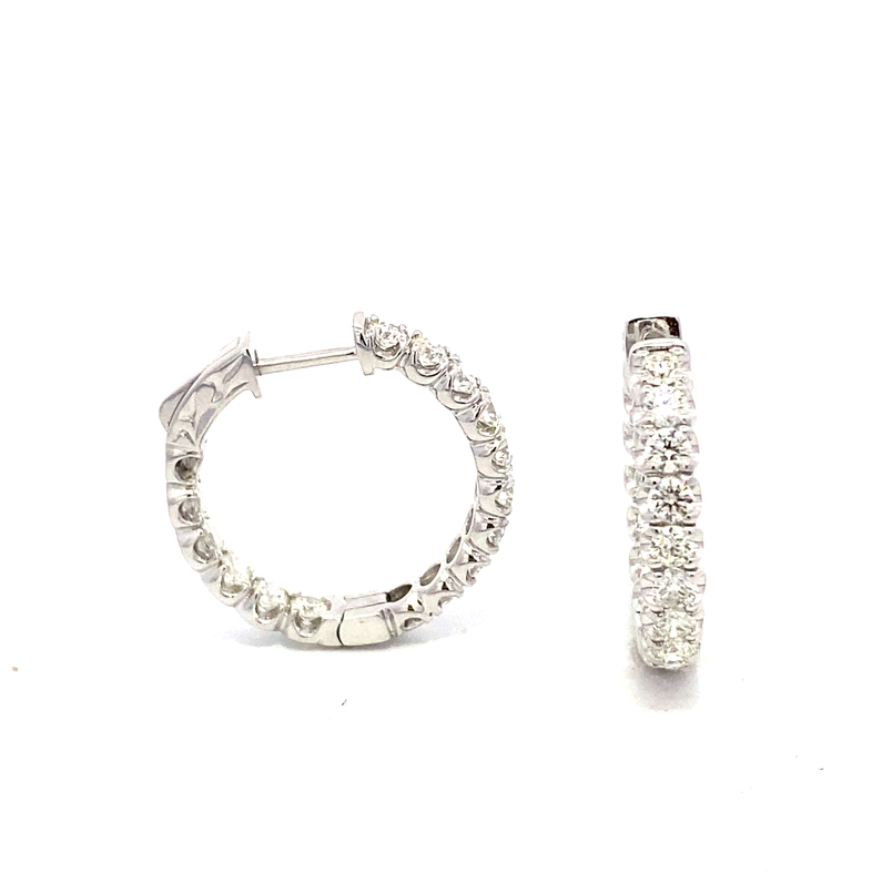 Inside-Out Diamond Hoop Earrings