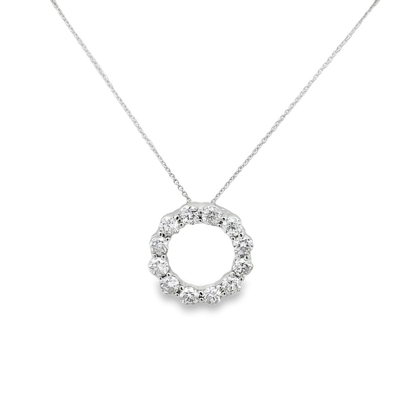 Diamond Circle Of Life Pendant Necklace
