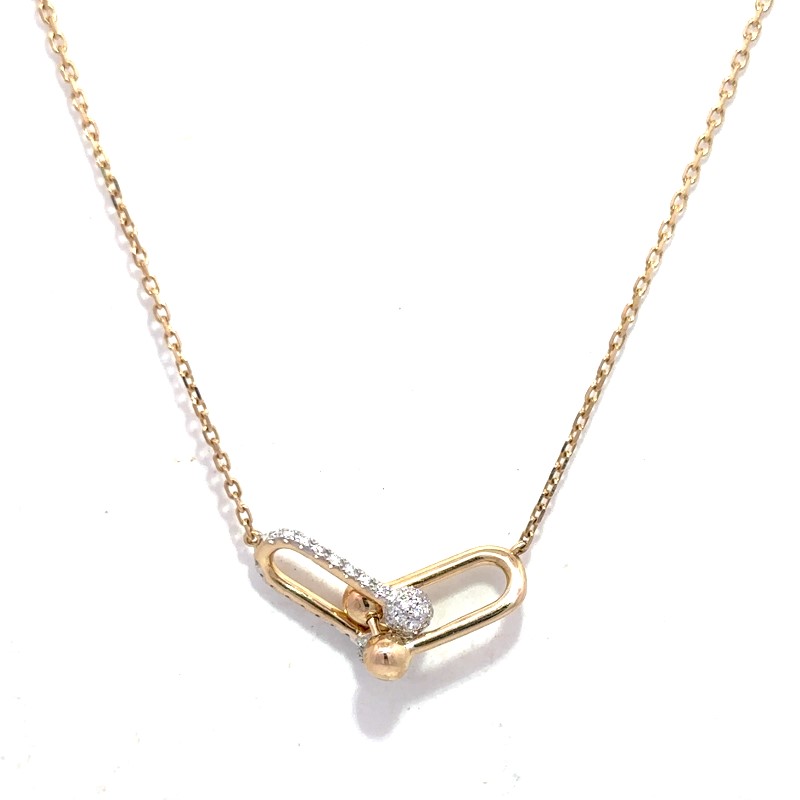 Interlocking Diamond Necklace