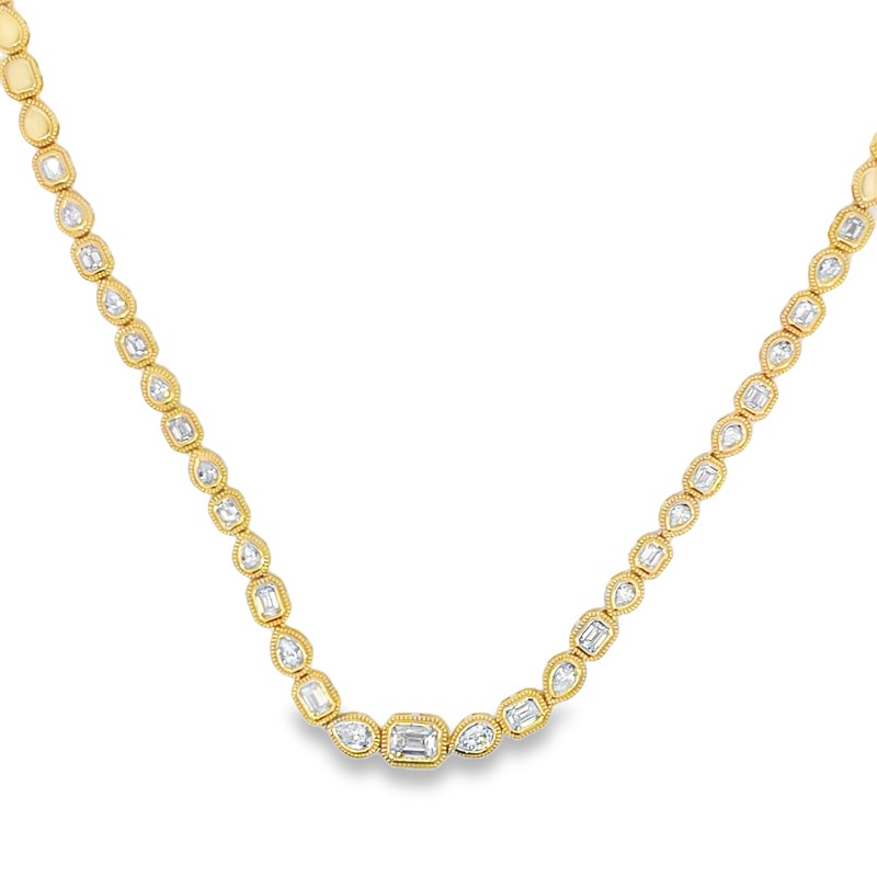 Multi Shaped Diamond Necklace