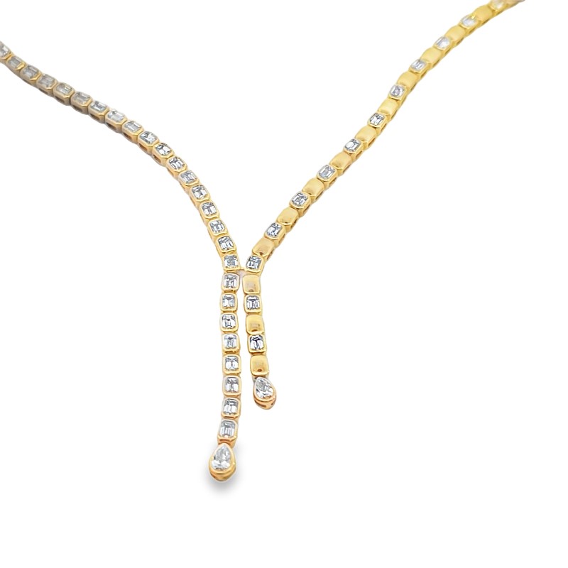 Diamond Lariat Style Necklace