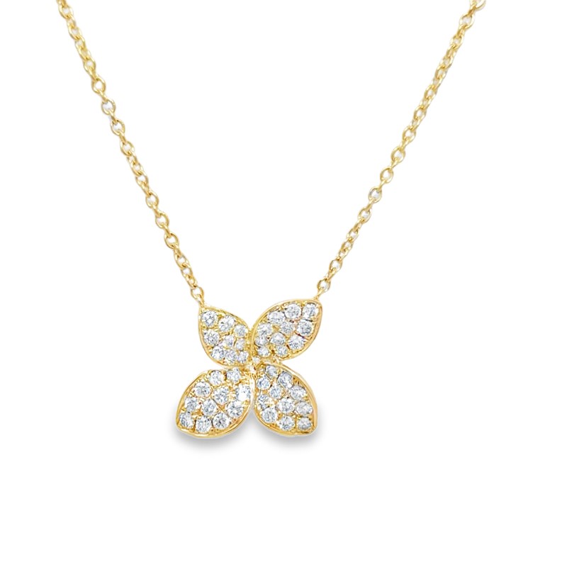 Diamond Flower Necklace