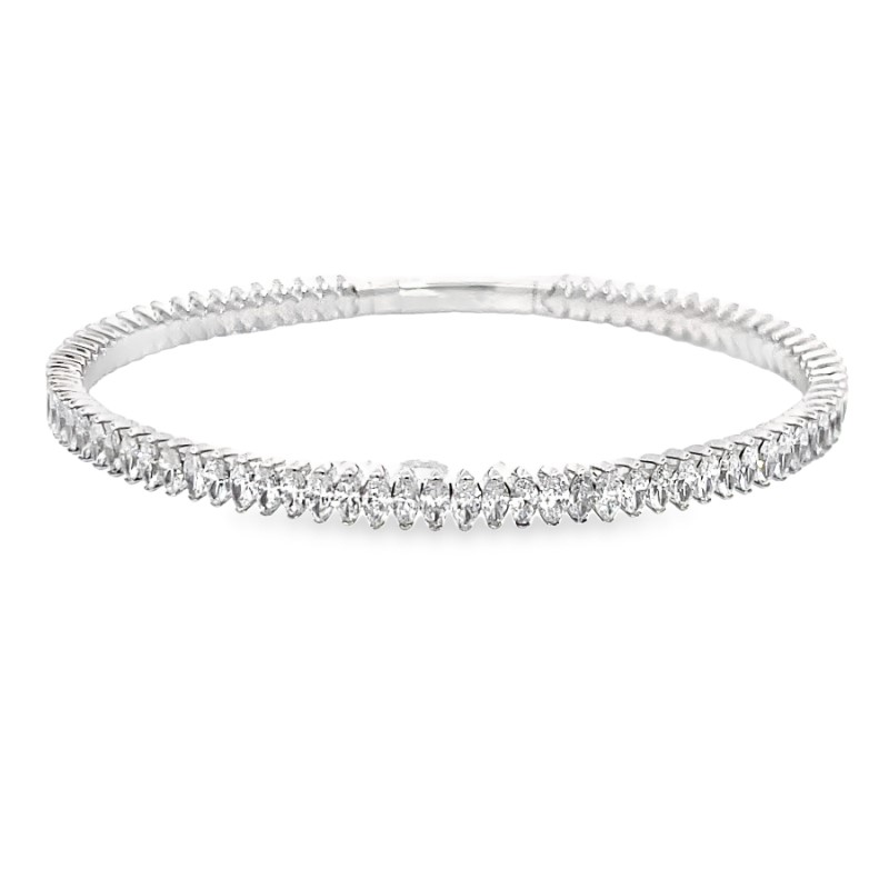 Marquise Diamond Flex Bangle