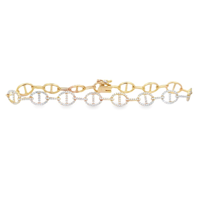 Diamond Mariner Style Bracelet Diamond Mariner Style Bracelet