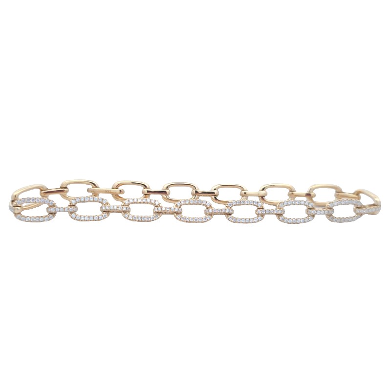 Diamond Oval Link Bracelet Diamond Oval Link Bracelet