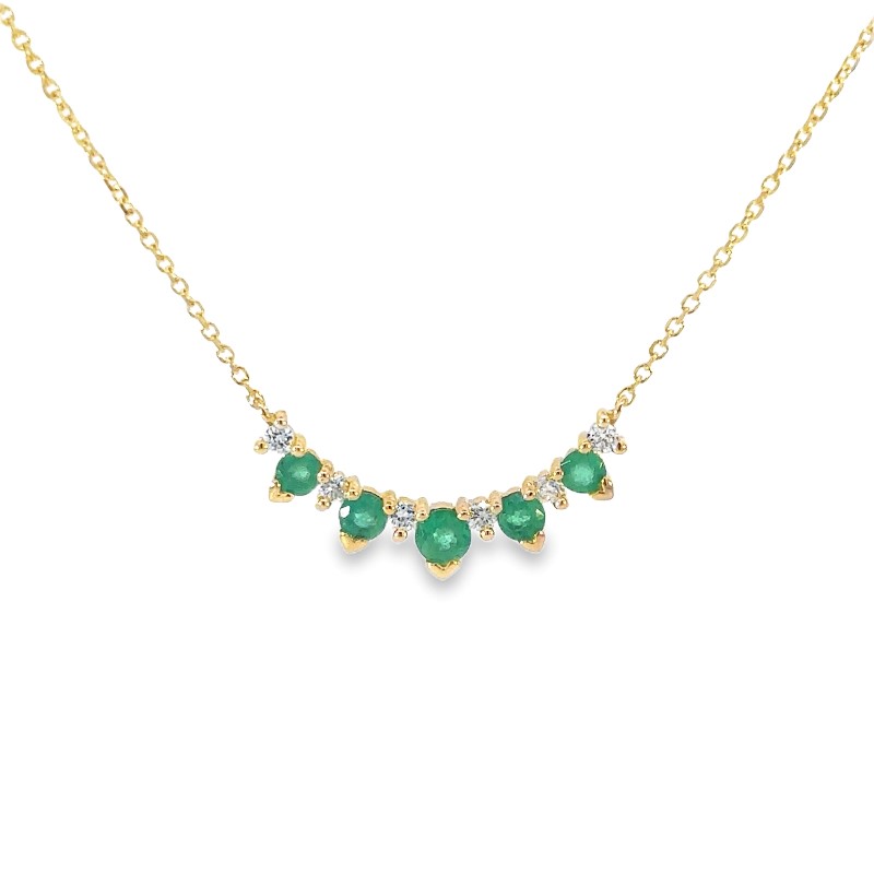Emerald And Diamond Necklace