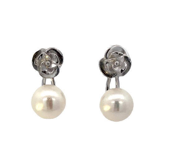 Sterling Silver Pearl Earrings