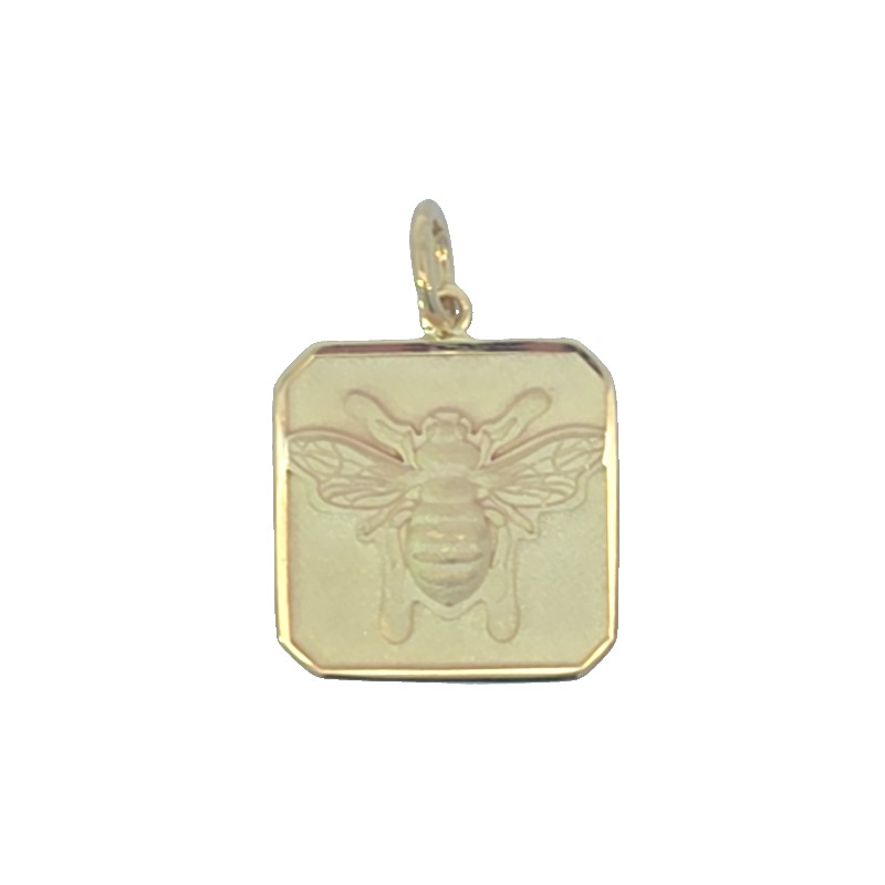 Mazza Square Bee Pendant