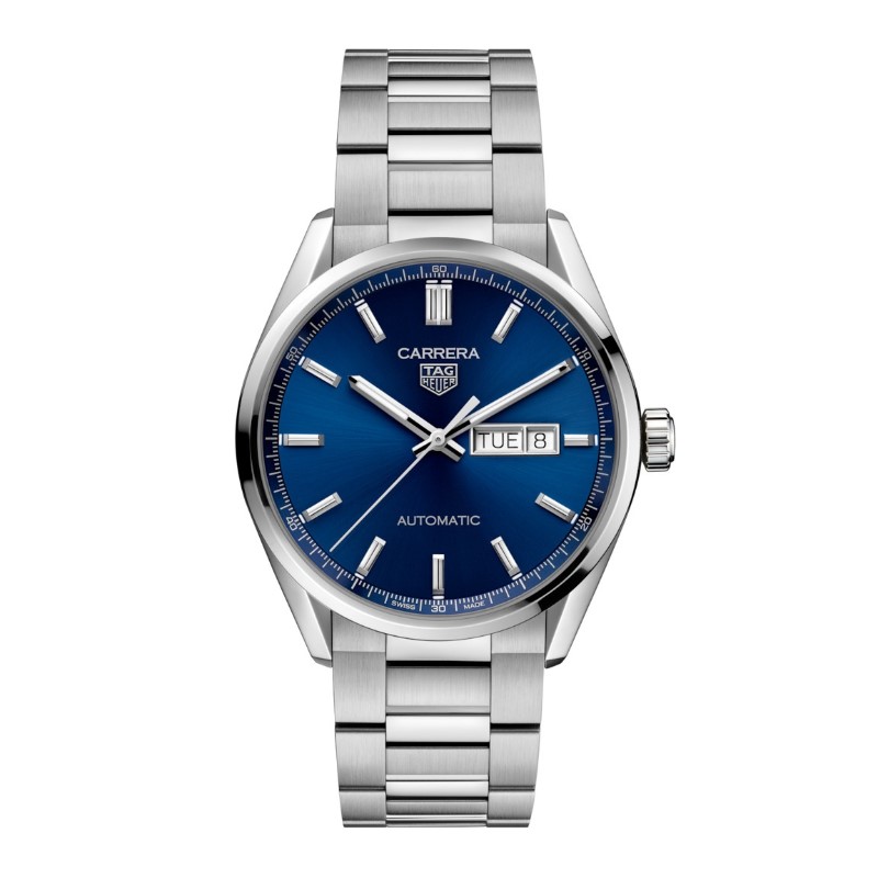 TAG Heuer Carrera Calibre 5 Automatic Mens Blue Steel Watch