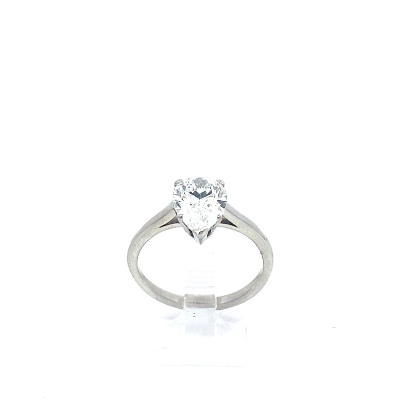 Estate Platinum Tiffany And Company GIA Certified Diamond Ring