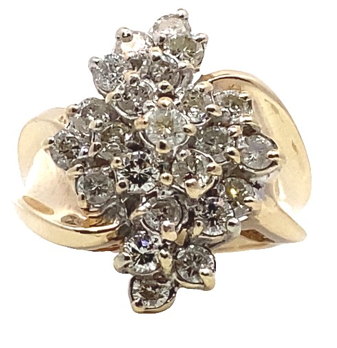 Estate Diamond Cluster Ring