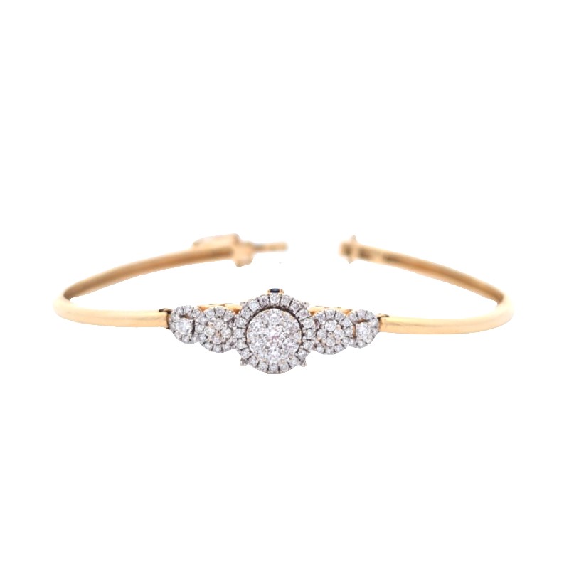 Estate 5 Cluster Diamond Bangle