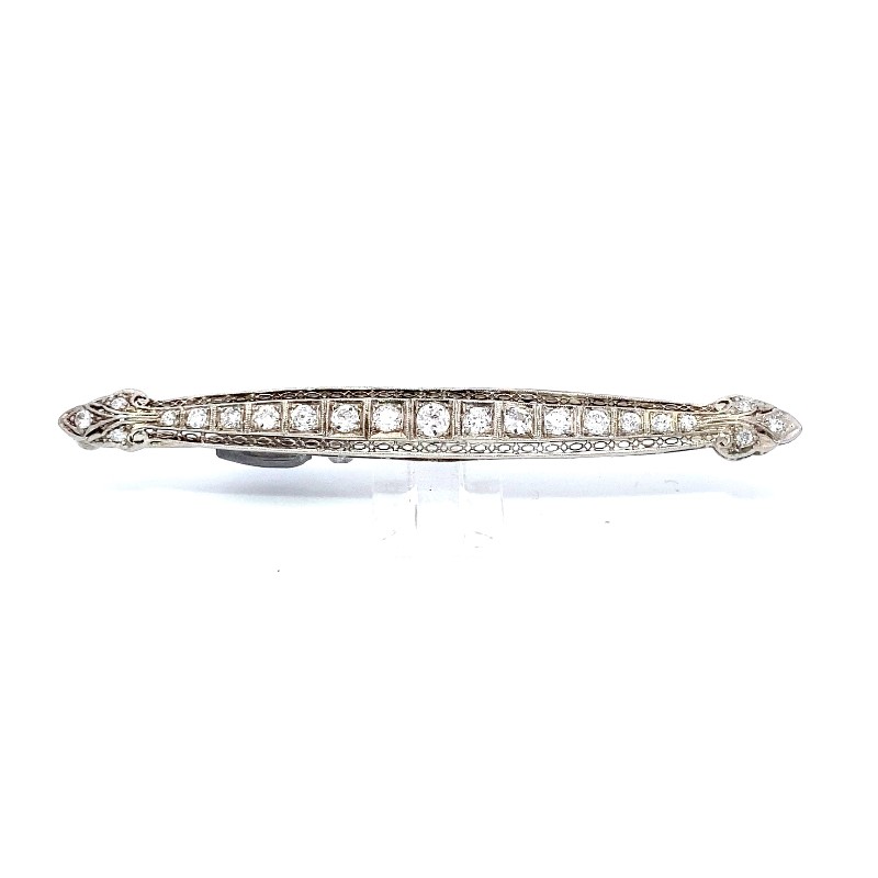 Estate Diamond Bar Pin
