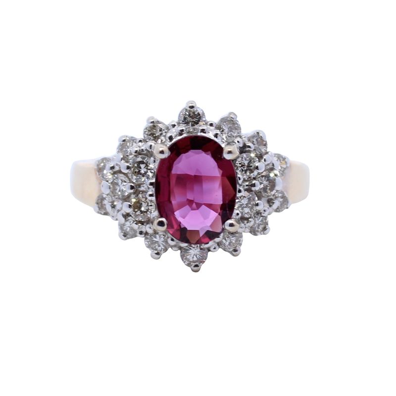 Kamsly Estate Diamond And Ruby Ring