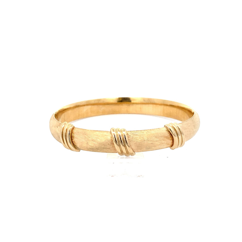 Estate 14 Karat Yellow Gold 8.5Mm Bangle