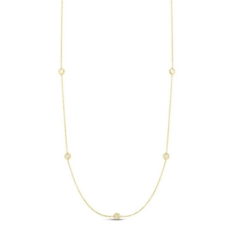 Roberto Coin Diamond By The Inch Necklace