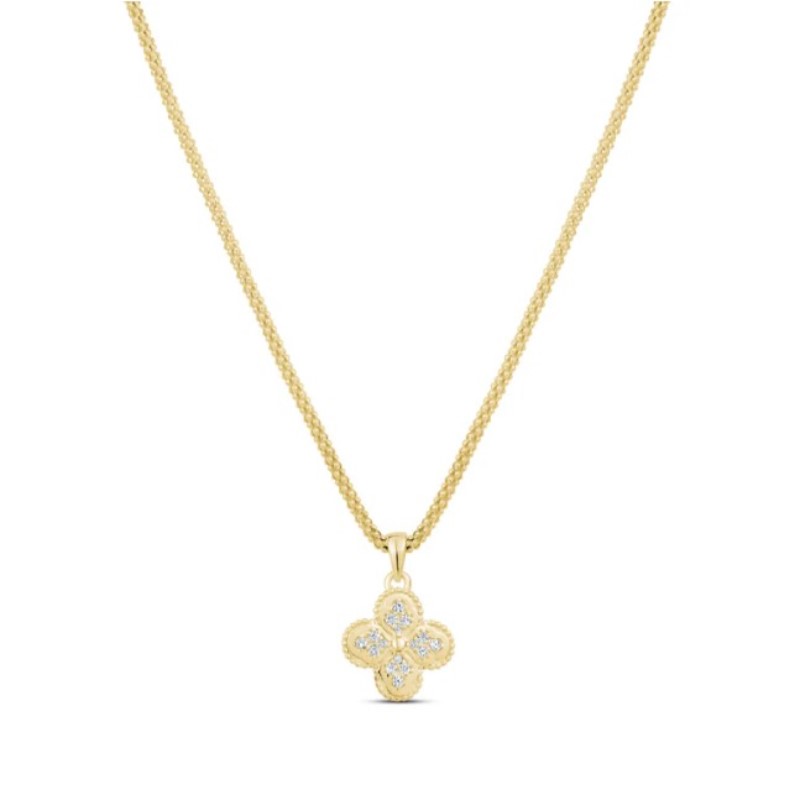 Heritage Clover Necklace in Yellow