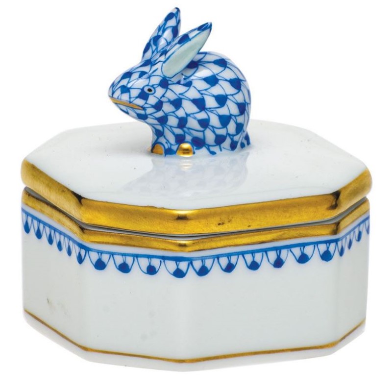 Herend Sapphire Petite Octagonal Box