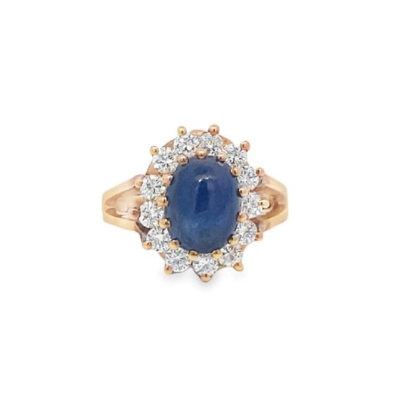 Kamsly Estate Diamond And Sapphire Ring