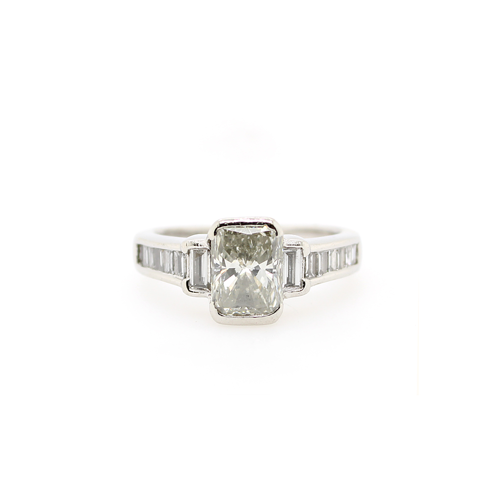 Estate Platinum Diamond Ring