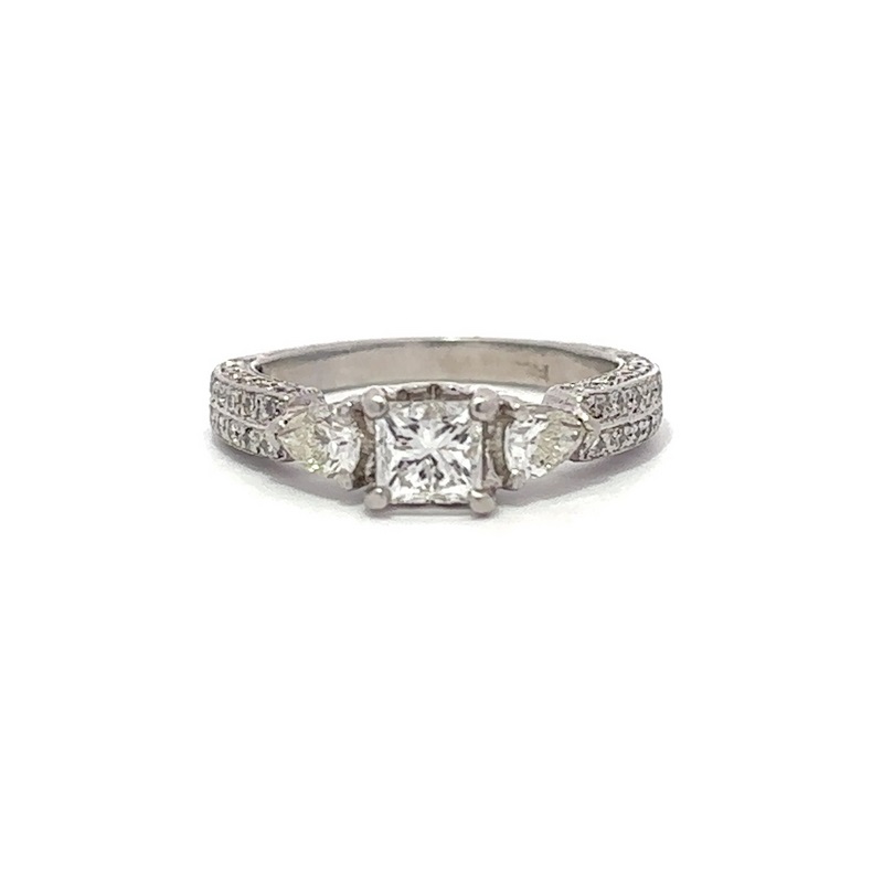 Estate Platinum Diamond Engagement Ring