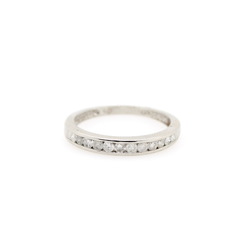 Estate Platinum Diamond Anniversary Band
