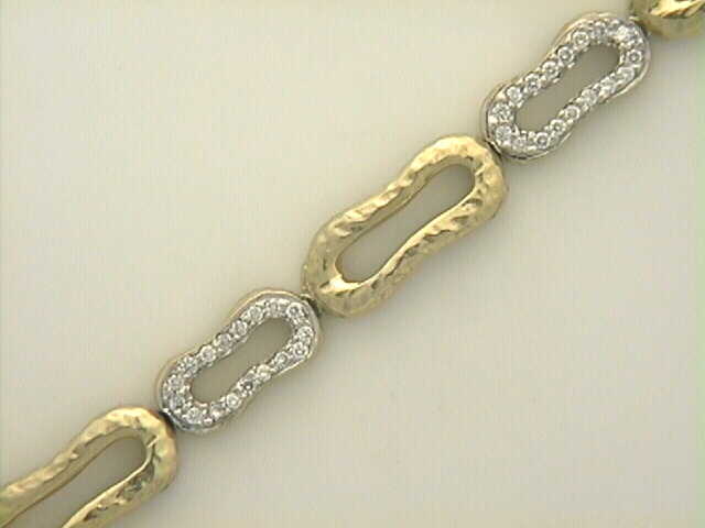 Estate Seiden Gang Diamond Link Bracelet