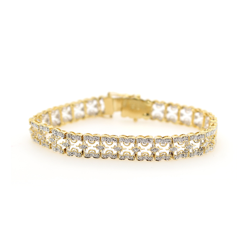 Estate Diamond Link Bracelet