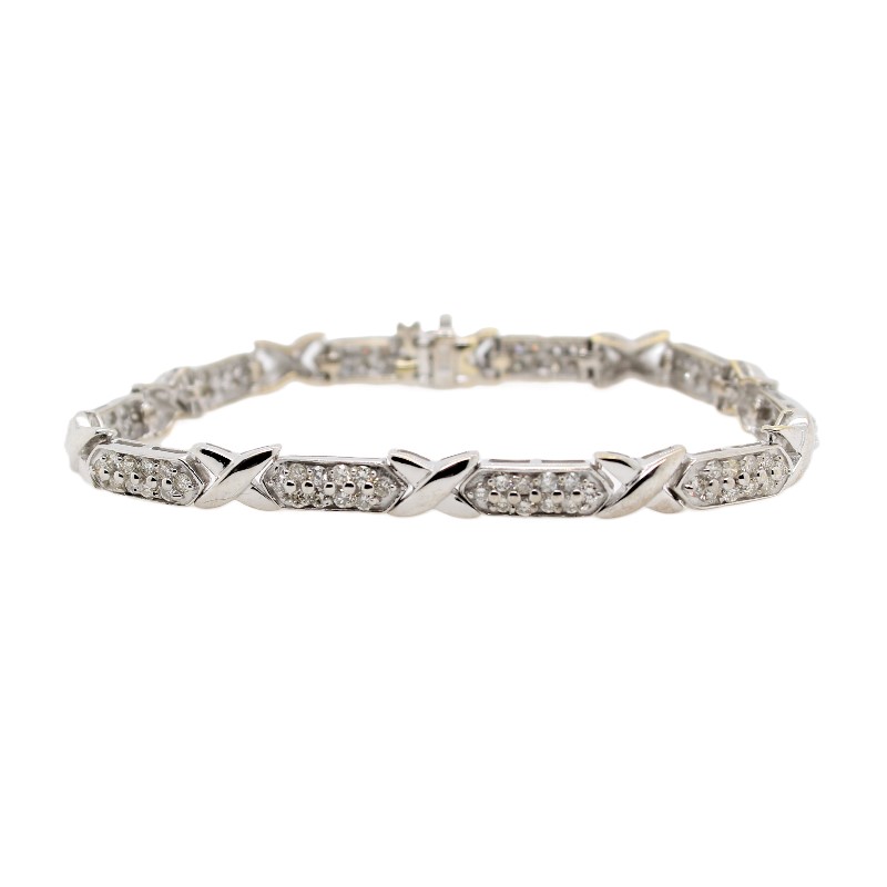 Estate Diamond Link Bracelet