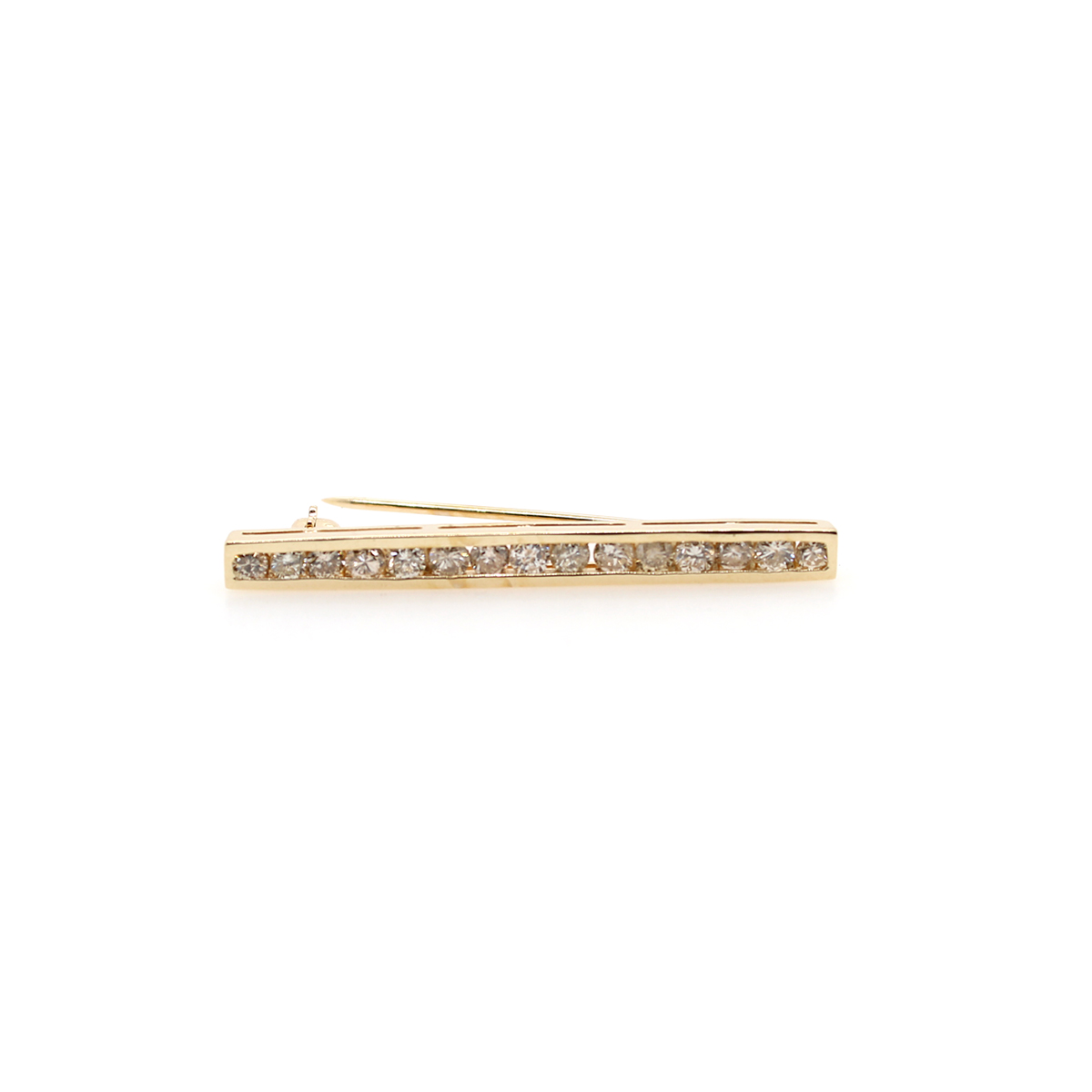 Estate lady's 14kyg diamond bar pin