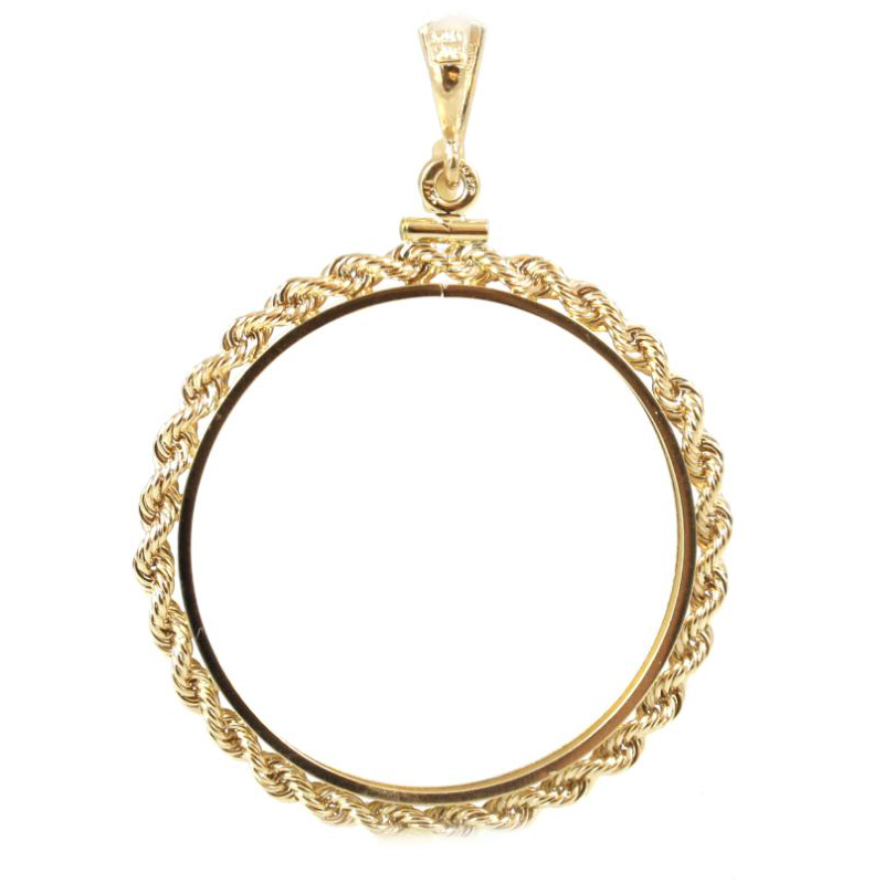 Estate Rope Edge Coin Frame