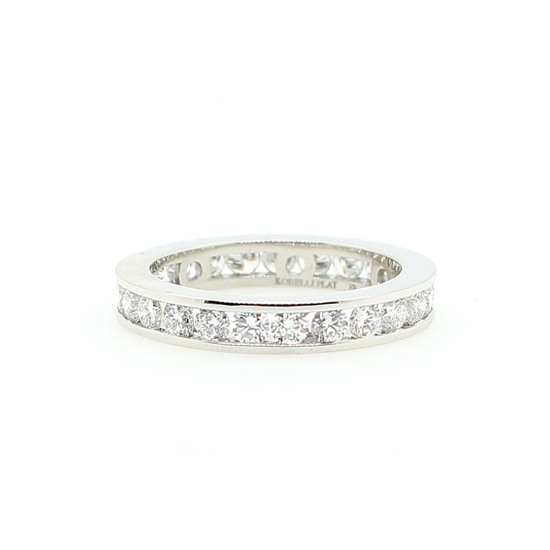 Plat Dia Eternity Band