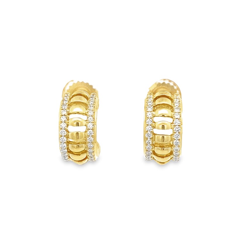 Charles Krypell Diamond Earrings From The Birdcage Collection
