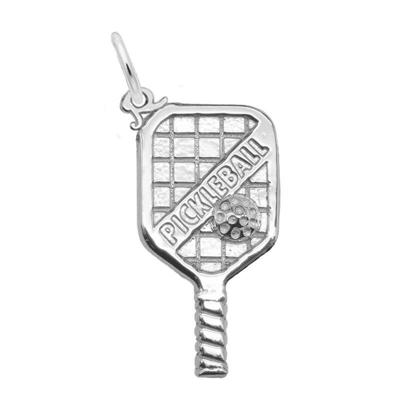 Medium Lettered Pickleball Paddle Sterling Silver