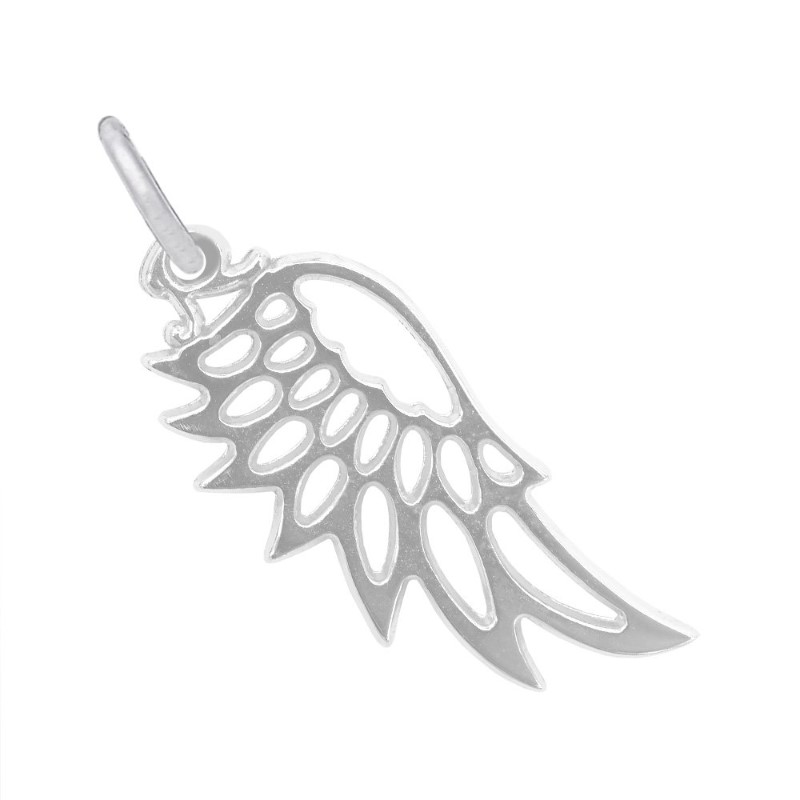 Angel Wing Charm Sterling Silver