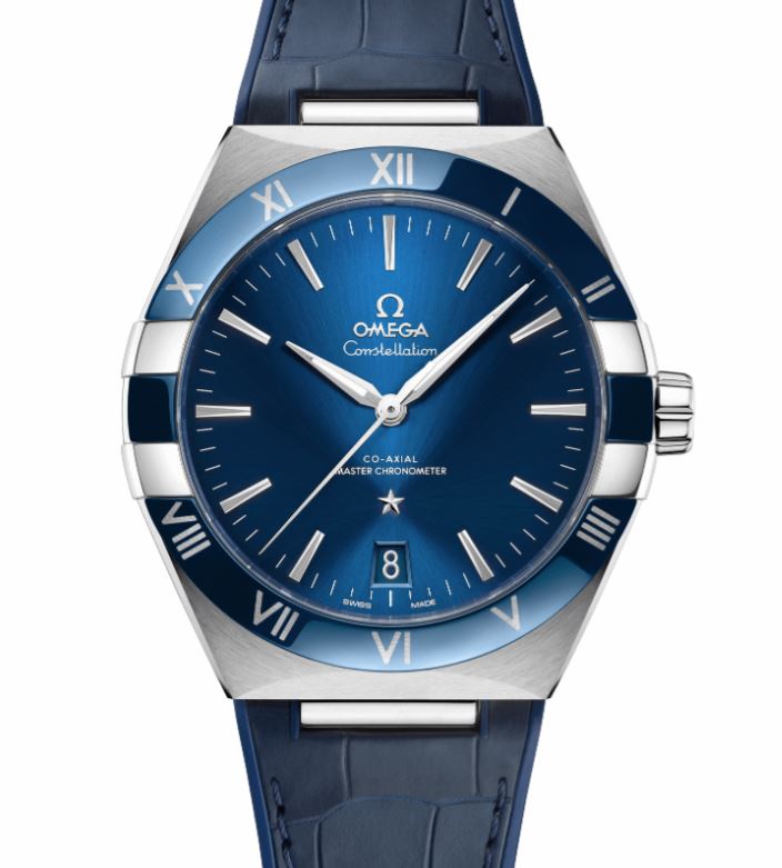 Omega Constellation Blue Date Dial Watch