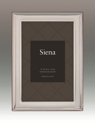 Tizo Braid Border Siena Sterling Frame – 4 X 6