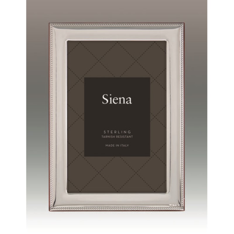 Tizo Braid Border Siena Sterling Frame – 4 X 6