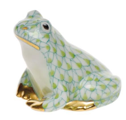 Herend Lime Green Mini Frog