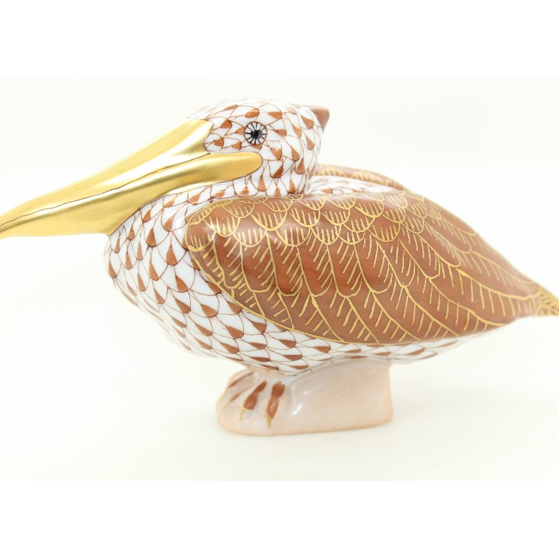 Herend Chocolate Sitting Pelican