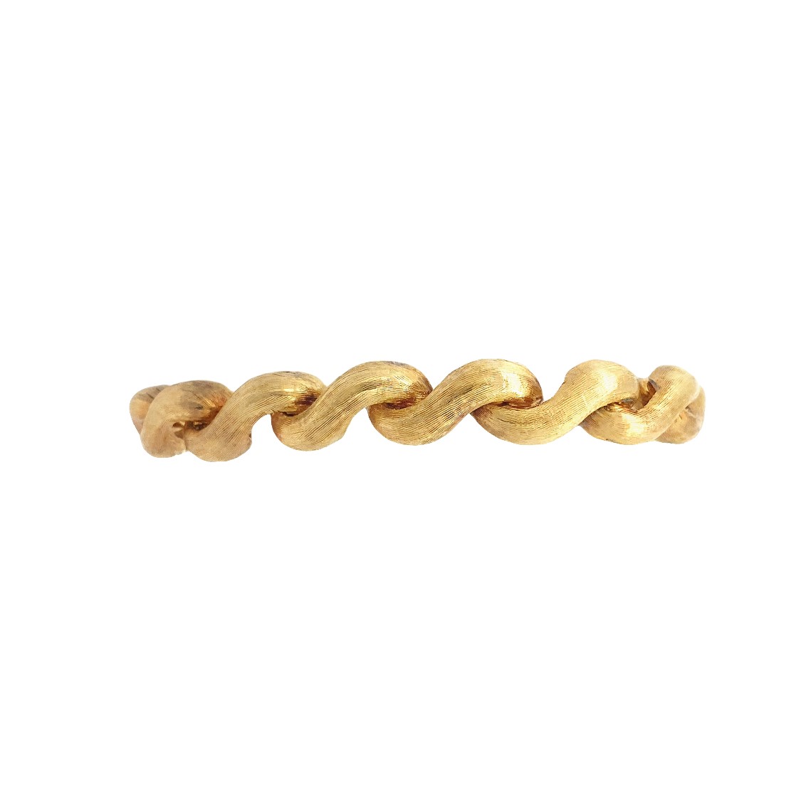 Estate 18 Karat yellow gold "S" Link Bracelet Measuring 7.50" Long