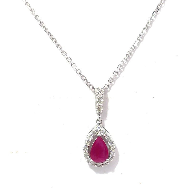Ruby And Diamond Pendant