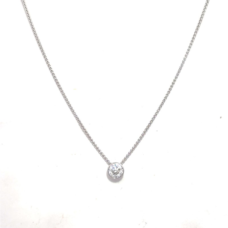 0.50ct Diamond Solitaire Pendant Necklace