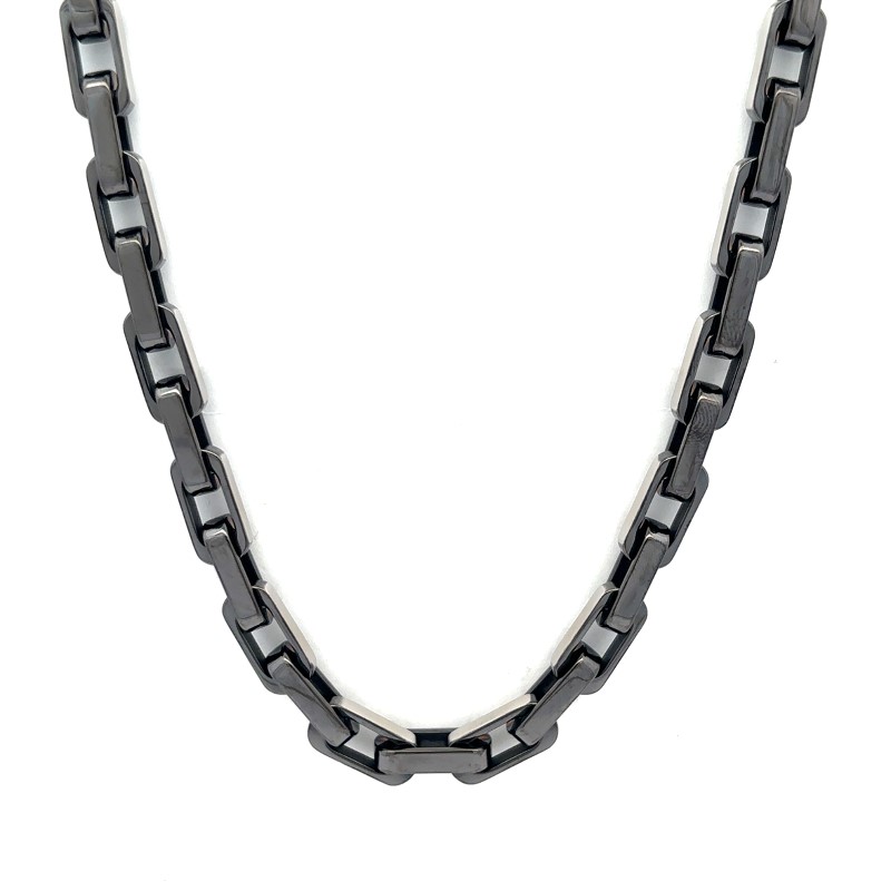 Italgem Gunmetal Chain Necklace